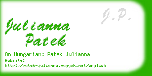 julianna patek business card